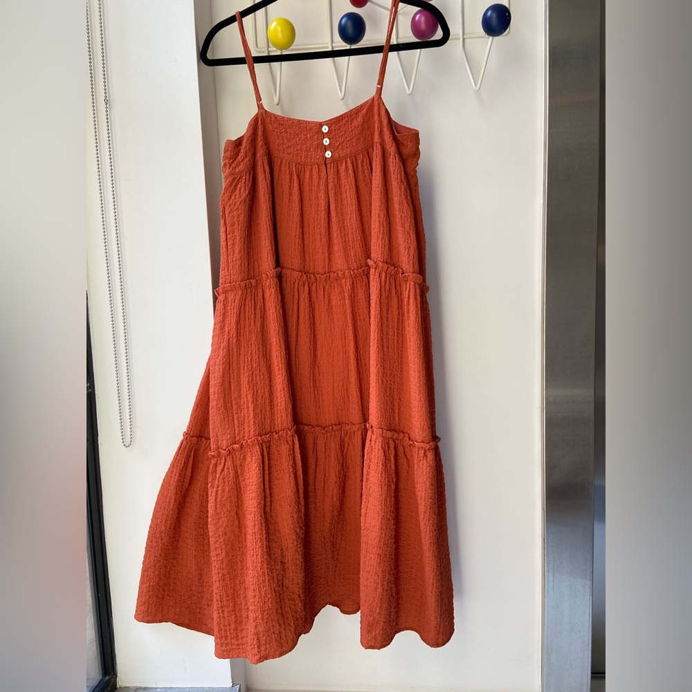 dRA burnt orange summer dress size S